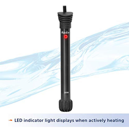 Aqueon Aquarium Fish Tank Preset Heater For Up To 75 Gallons, 200 Watts - size: 200 Watts