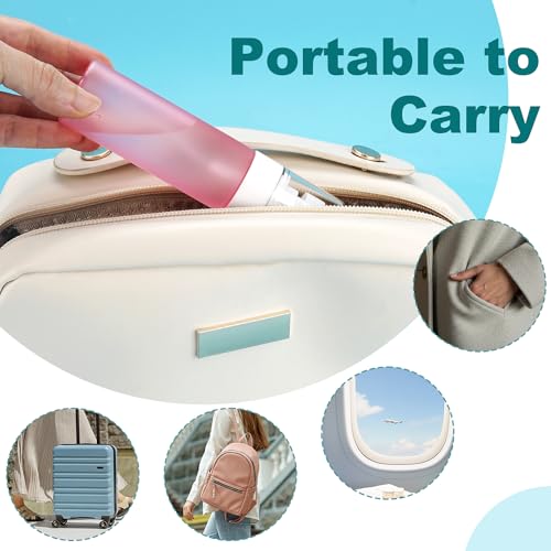 Travel Spray Bottles TSA Approved 3 Pack (2.2oz/65ml), Leak Proof Fine Mist Refillable Empty Plastic Spray Bottles for Perfume, Essential Oils, Toners, Hair & Face Mist (65 ml) - size: 65 ml