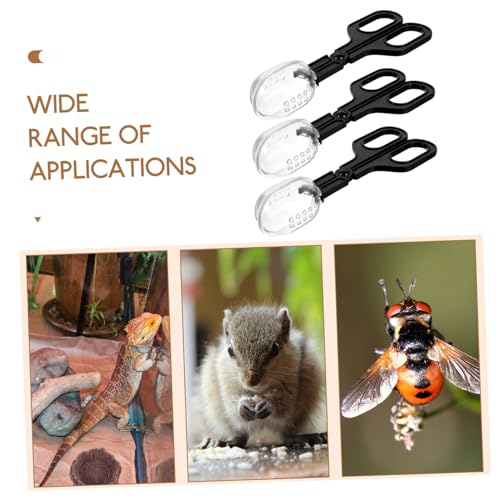 YARNOW 3pcs Multi-use Small Animal Poop Scoop Plastic Scissor for Hamster Supplies Scientific Grip for Safety