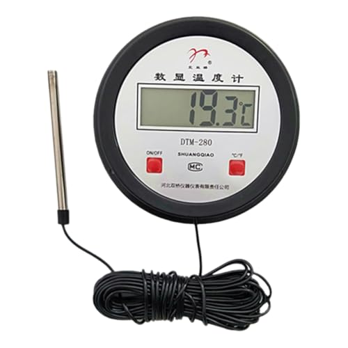 Accurate Industrial Digital Thermometers with Long Probe for Accurate Temperature Measurement in Hard to Reach Areas