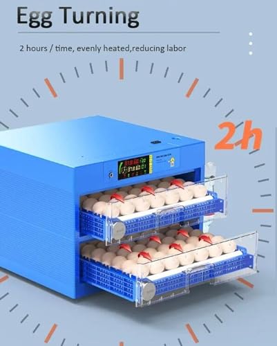 Egg Incubator with Automatic Egg Turning and Humidity Control, Efficient LED Lighting, Upgrade Automatic Water Adding, for Hatching Chickens Quail Duck Goose Turkey, 192 Eggs - color: 192 eggs