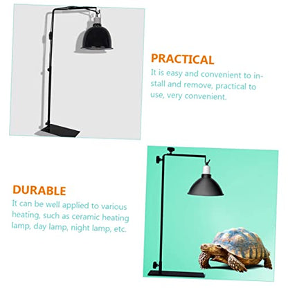 BESPORTBLE Adjustable Height Reptile Tank Lamp Stand Metal Light Rack Heat Lamp for Pets