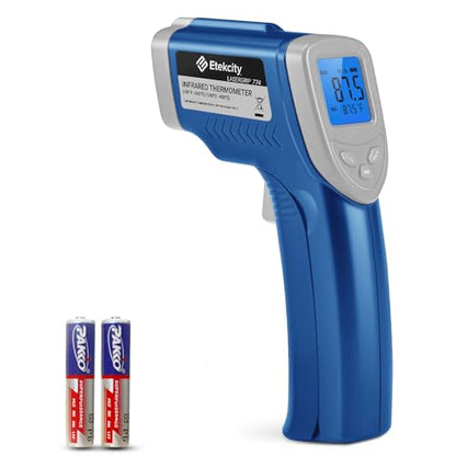 Etekcity Infrared Thermometer Upgrade 774, Heat Temperature Temp Gun for Cooking, Laser IR Surface Tool for Pizza, Griddle, Grill, HVAC, Engine, Accessories, -58°F to 842°F, Blue - color: Blue, style: Classic