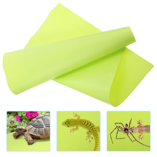 Toyvian Washable Reptile Carpet Mat Substrate Liner for Leopard Gecko Bearded Dragon Tortoise Tank Bedding Non-Adhesive Terrarium Flooring for Snake Lizard Habitat