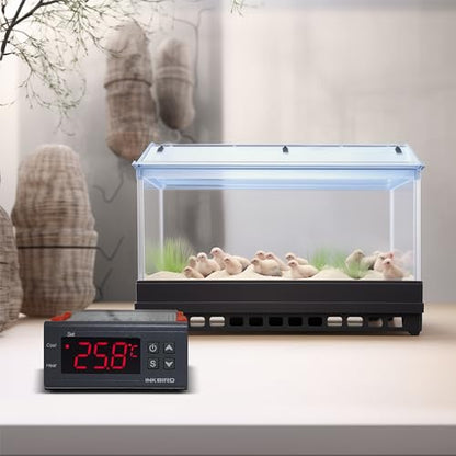 Inkbird All-Purpose Digital Temperature Controller Fahrenheit &Centigrade Thermostat w Sensor 2 Relays (ITC-1000)