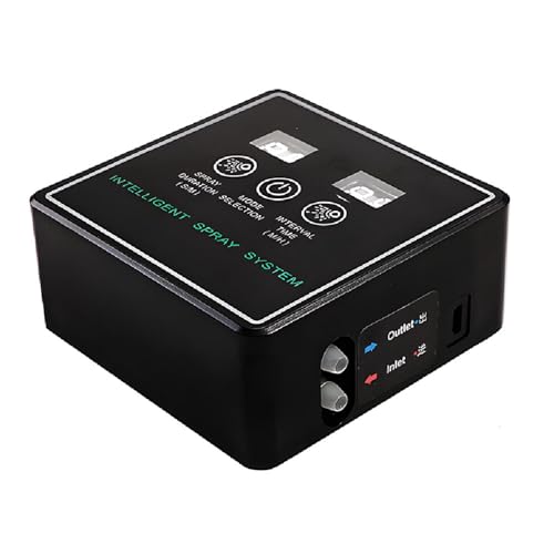 Reptile Fogger with Nozzles Touchscreen Interface Auto Humidifier for Snake Tanks Lizard Enclosures Amphibian Habitats 16ft Hose IPX4 Rated - size: 5m 2 Nozzles