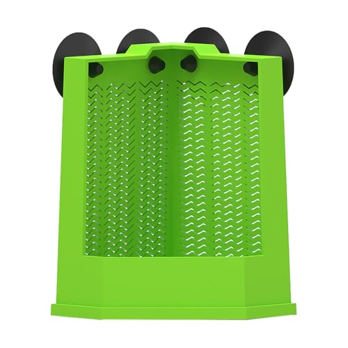DONGKER Bearded Dragon Feeder,Anti-Escape Lizard Corner Terrarium Bowl with Suction Cups for Lizard Bearded Dragon Gecko Frog