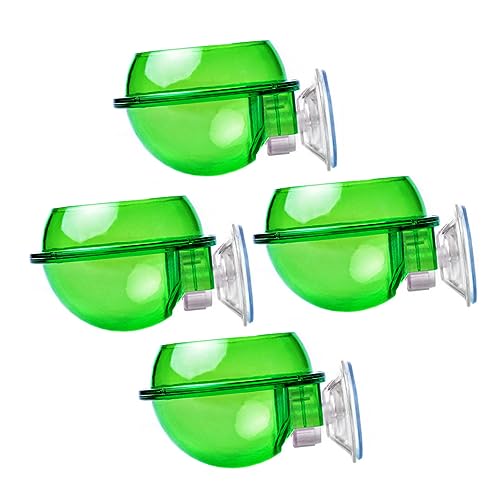 balacoo 4pcs Reptile Feeder Bowl with Cup Dragon Beard Basin for Lizard Gecko Escape Dish for Easy Feeding Design for