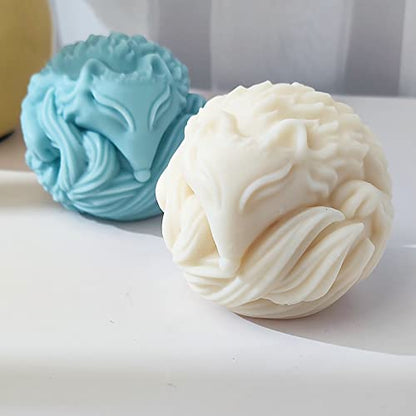 Fox Resin & Silicone Animal Molds - 3D Fox & Candle Molds for Soap & Candle Making - color: candle-fox