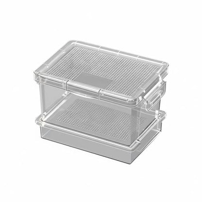 Mealworm Breeding Kit with Sifting Tray, Ventilated Insect Breeder Box, Multi-Layer Mealworm Container with Waste Collection Tray & Secure Locks for Reptile Owners, Crickets, Roaches & Feeder Insects