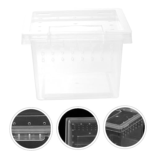 WOONEKY Full Observation Reptile Breeding Box Plastic Reptile Box Ventilation Fine Craftsmanship