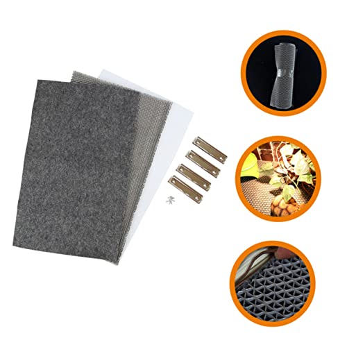 COLLBATH Reptile Carpet Mat for Tortoise Habitat Reptile Carpet Pad Bearded Dragon Flooring Cage Liner Washable Supplies
