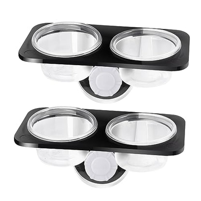 BESPORTBLE 2pcs Reptile Food Dishes Pet Water Bowls Suction Cups for Aquarium Turtle