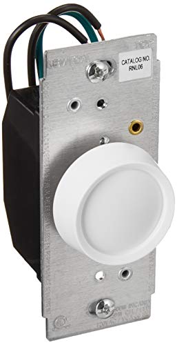 Leviton Trimatron Rotary Dimmer Switch for Dimmable LED, Halogen and Incandescent Bulbs, RNL06-10Z, White