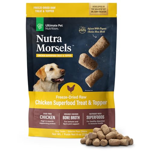 ULTIMATE PET NUTRITION Nutra Morsels, Superfood Treat & Food Topper (Chicken)