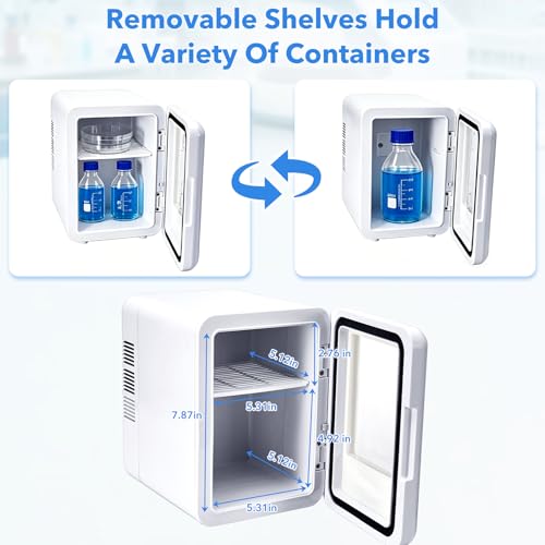 4L Lab Incubator with Clear Door, 46-148℉ Thermostatic Cabinet for Lab General Purpose, Petri Dishes, Egg Incubation, 110V