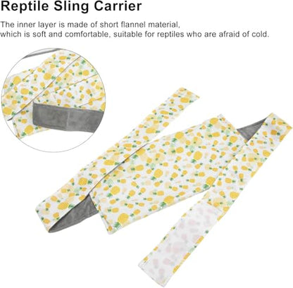 Reptile Sling Carrier Bearded Dragon Carrier Comfortable Pet Carrier Small Animal Carriers for Reptiles Lizards Bearded Dragons Walking