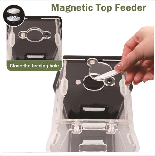 Pet Habitat Box – Transparent Viewing Case, Humidity Control Cage, Rhinoceros Safe, Small Animal Shelter | for Reptile Terrarium Display School Play