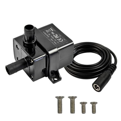 CONQUERALL Aquarium Circulation Pump DC 12V 63GPH 9.8ft 5W for DIY PC Water Cooling - color: 12v 5w 240l/H 3m Head, size: 1PC