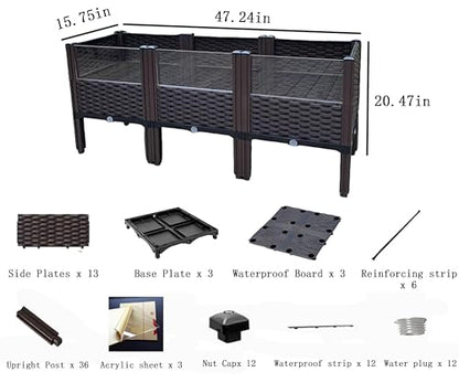 Tortoise Habitat & Reptile Enclosure – Indoor/Outdoor Turtle House with Leakproof Tray – Ideal for Pet Tortoises, Turtles & Amphibians – Breeding Box for Reptiles & Small Animals