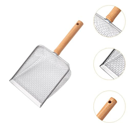 Cat Litter Litter Pan Sifting Cleaning Tool Kitty Litter with Long Handle for Lizards, Mesh Spacing 5 - color: Mesh Spacing 5