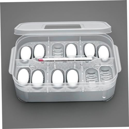 Reptile Incubation Box Reptile Incubator Egg Tray Hatching Box with 12 Grids for Turtle Gecko Lizards Mane, Reptile Incubation Box