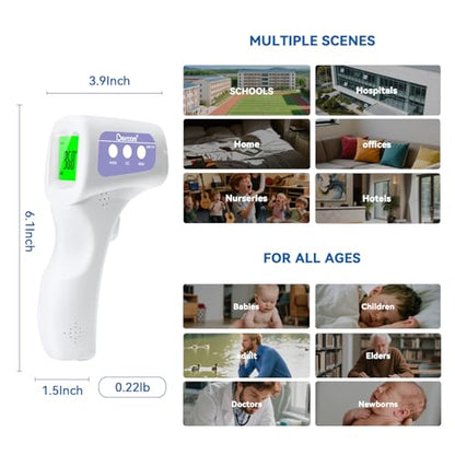 Berrcom Non-Contact Infrared Forehead Thermometer, 3-in-1 Digital Fever Check Temperature Gun for Baby Infant Kids Adults, Fast Accurate - Purple - color: purple