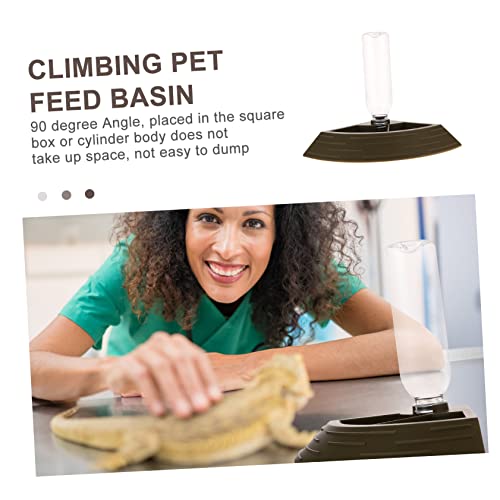 Levemolo Reptile Water Fountain Automatic Reptile Food Bowl Lizard Water Dispenser Pet Supply