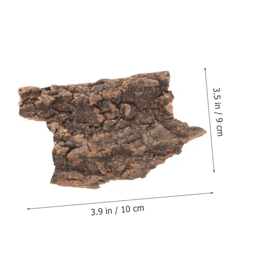 20pcs Terrarium Tree Bark Decor for Reptile Tanks Natural Aquarium Background Bark Decoration Habitat for Lizards and Snakes Random Shapes - size: 10.00X9.00X0.50CM