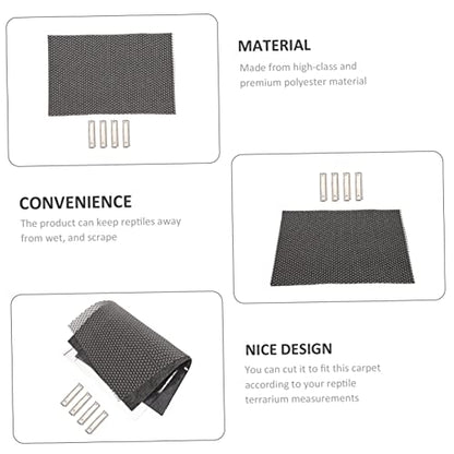 Abaodam 1Set Moisture Retaining Reptile Carpet of Terrarium Liner Bedding for Snakes Lizards Tortoises and Breathable Substrate for Cleaner Safer