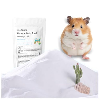 Hamster Sand Bath - Whit Fine Sand Hamster Bedding Reptile Silica Sand Gerbil Hideout for Hamster Chinchillas Gerbil Small Animals Small Pets (White, 1.1 lb) - color: White, size: 1.1 lb