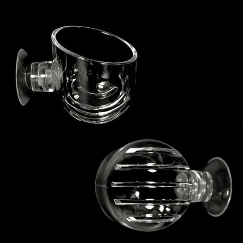 Floating Shrimp Bowl, Aquarium Feeding Tray with Suction Cup, Fish Food Cup Accessory, Reptile and Aquatic Pet Feeder, Tank Tortoise Gecko Bearded Dragon Betta Turtle Shrimp Crab Frog Snake Spider - size: Small