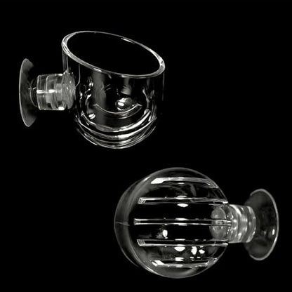 Floating Shrimp Bowl, Aquarium Feeding Tray with Suction Cup, Fish Food Cup Accessory, Reptile and Aquatic Pet Feeder, Tank Tortoise Gecko Bearded Dragon Betta Turtle Shrimp Crab Frog Snake Spider - size: Small