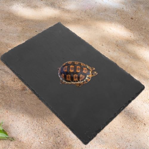 Abaodam Turtle Basking Platform Natural Rock Tile for Tortoises Easy Climbing Structure for Fish Tanks and Reptile Boxes Approx