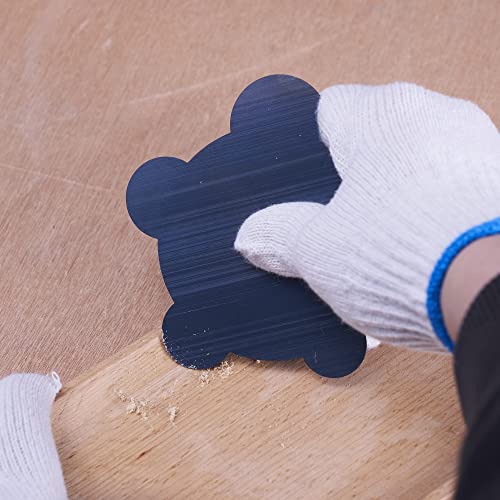 Pack of 4 Cabinet Scraper Card Set (4, 2Concave+2Convex) - style: 2Concave+2Convex