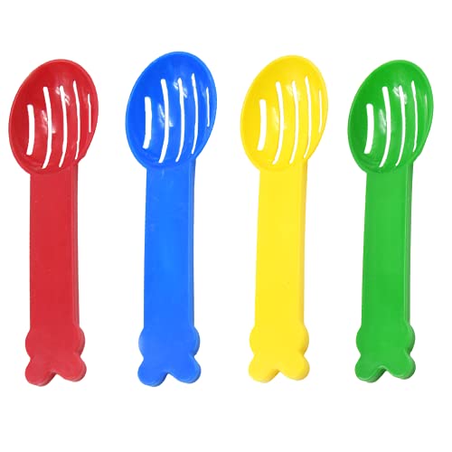 8Pcs Plastic Litter Scoop Small Pet Sand Spoon Shovel for Pet Cleaning Necessary Tool for Breeding Pets 4 Color