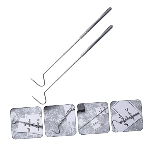 GANAZONO 2pcs Snake Catching Hooks Snake Grabber Tool for Handling and Catching Reptiles Ideal for Outdoor Use and Emergency Situations