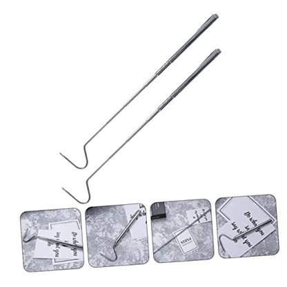GANAZONO 2pcs Snake Catching Hooks Snake Grabber Tool for Handling and Catching Reptiles Ideal for Outdoor Use and Emergency Situations