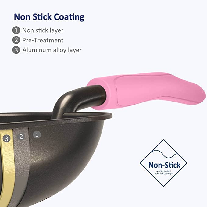 WePet Cat Litter Scoop, Non-Stick Plated Aluminum Alloy Sifter, Kitty Durable Metal Scooper, Deep Shovel, Long Handle, Kitten Pooper Lifter, Size Medium, Coated Black Body with Pink Handle - color: #10 Pink, size: Medium