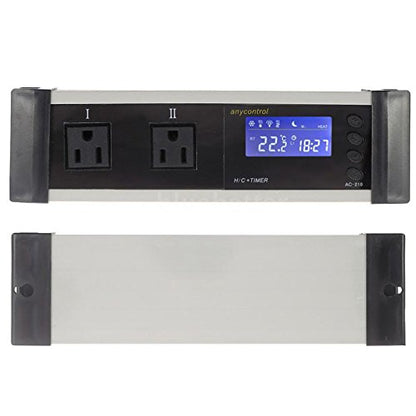 110V LED Reptile Snake Timer Aquarium Digital Temperature Temp Controller Heat Thermostat