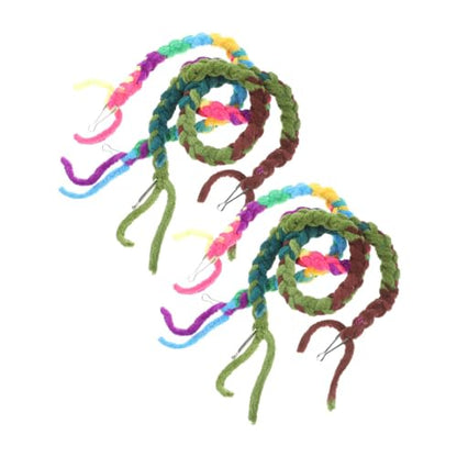 4pcs Crab Climbing Rope Toy Natural Decorative Reptile Vines for Terrarium Accessories Engaging Habitat Decor for Crabs Frogs and Lizards