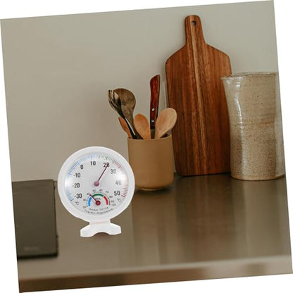 Tofficu 2pcs Refrigerator Thermometer Humidity Gauge Dual Use Indoor Outdoor Thermometer Accurate Temp Humidity Monitor for Fridge Humidifier