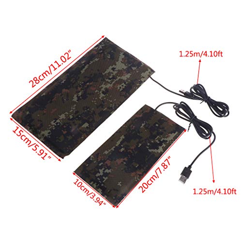 Waterproof Heater Mat Warm Hydroponic Heater Pad USB Charging for Snake Breeding Box Habitat Pet Supplies for Cats, Small