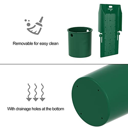 WACOOL Hanging Reptile Feeding Bowl with Grid Plate for Bugs Climbing & Move, Arboreal Reptile Climbing Feeder Bowl for Feeding Chameleon, Lizard, Iguana, Gecko, Frog