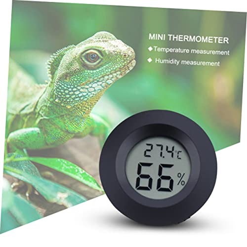 7Pcs Mini Digital Thermometer Hygrometer for Reptile Tanks Humidity with LCD Display for Bearded Dragons Leopards and Snakes Compact and Use