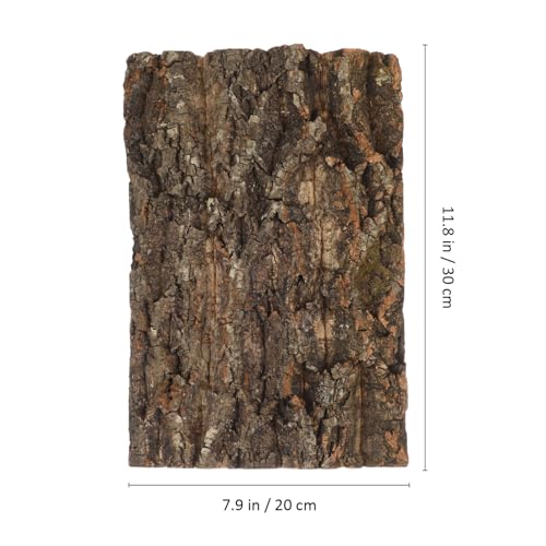 DOITOOL Natural Cork Bark Reptile Platforms for Terrarium Decor 11.81X7.87X1.57In Climbing and Resting Accessories for Lizards Turtles Spiders and Small Pets