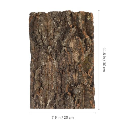 DOITOOL Natural Cork Bark Reptile Platforms for Terrarium Decor 11.81X7.87X1.57In Climbing and Resting Accessories for Lizards Turtles Spiders and Small Pets