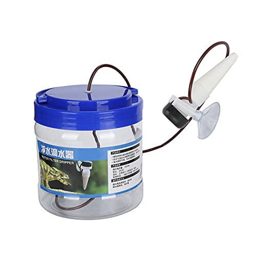 Reptile Water Dripper 1300ML Capacity Control Dripping Speed Suitable for Gecko Lizard Easy to Use Humidify Soil Material with Quick Drip Feature Tube Length 60cm