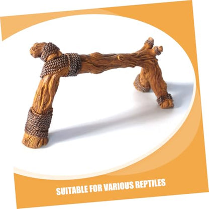 UPKOCH Driftwood Branch for Reptiles Realistic Climbing Decor for Terrariums Snake Habitat and Aquariums for Bearded Dragons Geckos and Chameleons Natural Aesthetic