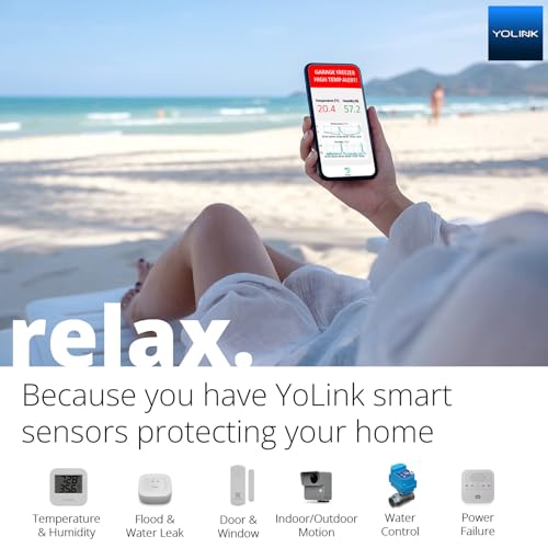 Smart Wireless Temperature Sensor/Humidity Sensor Wide Range (-22 to 158 Degrees) for Fridge Monitoring Pet Cage/Tank Monitoring, Smartphone Alerts, Compatible with Alexa IFTTT - Hub Included - style: 1-Pack with Hub